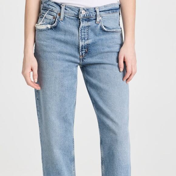 AGOLDE Kye Mid-Rise Straight Crop Jean 26 - Picture 3 of 14